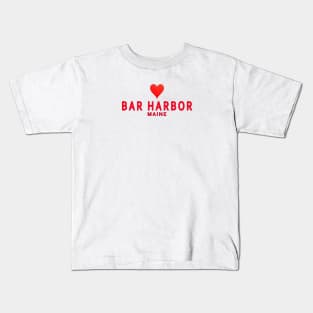 Bar Harbor Maine Kids T-Shirt